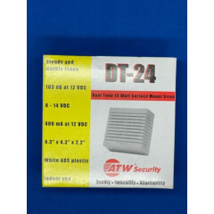 ATW Security DT-24 Dual Tone 15 Watt Surface Mount Siren New Home Business Alarm