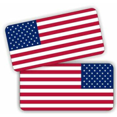 American Flag Hard Hat Helmet Stickers <|> Decals Labels USA Flags Old Glory 1x2