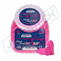 EarPlugs 50 Pair Pink Soft Foam Individually NRR 31DB Sleep Travel Noise