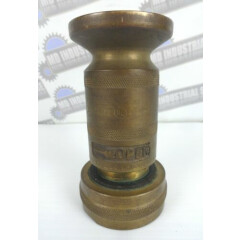 Vintage W.D. Allen Co. Brass Fire Hose Nozzle - 7171L FM 592-59-SM 