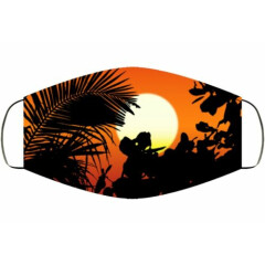 Tropical Sunset 1 Face Mask Cover