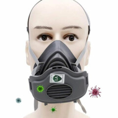 3200 Half Face Gas Mask Painting Spraying Working Protect Facepiece Respirator 
