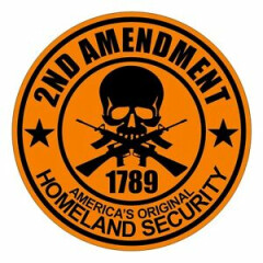 2nd Amendment Hard Hat Decal / Helmet Sticker / Funny Stickers 2A USA Motorcycle