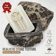 2Pc Hide-a-Spare-Key Fake Rock - Looks & Feels like Real Stone - Safe for Outdoo