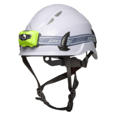 Rock Climbing Caving Rescue Safety Helmet hard hat with IPX4 Head Lamp JORESTECH