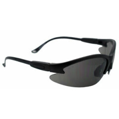 Contender Safety Glasses Smoke Lens BlackFrame Z87.1 Global Vision ICONTENSM