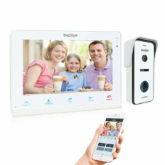 TMEZON WiFi Video Phone Doorbell Intercom System - 1X 10" Monitor + 1 Camera
