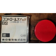 NEW TEC TOKYO ELECTRIC BS-1033 B-22R RED PUSH BUTTON CONTROL SWITCH