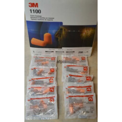 10 Pair NEW 3M 1110 Foam Ear Plugs NRR29 29dB Noise Reduction Orange 
