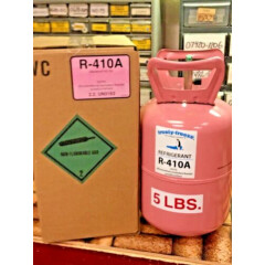 R410a, R-410 Refrigerant 410, 5 lb. Sealed Cylinder, A/C Recharge, FREE Shipping