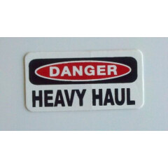 3 - Danger Heavy Haul Trucker Oilfield Hard Hat Toolbox Lunch Box Helmet Sticker