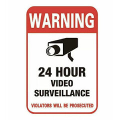 LOT OF 4 X Surveillance Security Camera Sticker Warning Sticker Sign US SELLER
