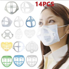 14pcs Washable 3D Face Mask Bracket Cover Inner Stand Holder Support Frame