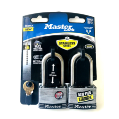 2pk Master Lock 2in Max Weather Stainless Steel Keyed Alike Padlocks 2 Keys