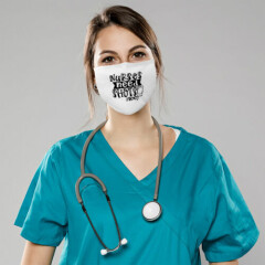 Cotton Washable Reusable Face Mask Nurses Need Shots Too Rn Registered