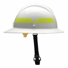 BULLARD FHWHP Fire Helmet,White,Thermoplastic