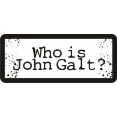 3 - Who Is John Galt Hard Hat Biker Helmet Sticker Bs580