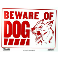 BEWARE OF DOG Security Sign 41 cm x 30 cm BAZIC Products 