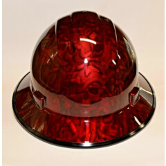 Made in the USA ERB Wide Brim Hard Hat Hydro Dipped Candy Red Snake Skulls BG