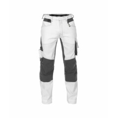 DASSY Dynax 201019 Painters Work trousers w/ stretch & knee pockets, White