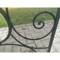 Antique Wrought Iron Fireplace Screen