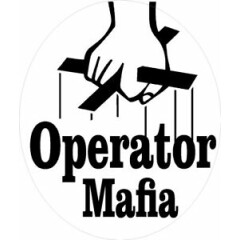 Operator mafia hard hat sticker, CO-17