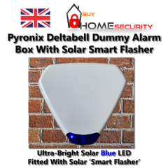 Solar Dummy Alarm Box Smart Flashing LED Maintenance Free Pyronix Bellbox Option