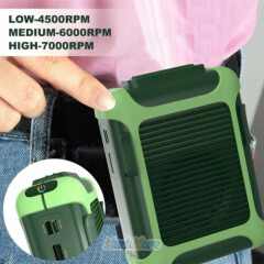 Portable USB Rechargeable Waist Hanging Dual Cooling Mini Fan Personal Outdoor