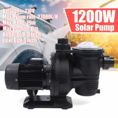 Solar Powered Swimming Pool Pump 1200W Solar Water Pump with MPPT Controller
