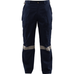 Workhorse RIPSTOP REFLECTIVE TAPE CARGO PANT MPA068 Navy-Size 87S,92S,97S Or102S