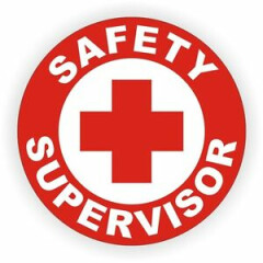 Safety Supervisor Hard Hat Sticker <|> Safety Helmet Decal Label Osha Foreman