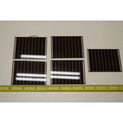 5x Pack Lot Panasonic AM-5907CAR 7.7V 229mW Amorphous Solar Panel Cell 3" x2.25"