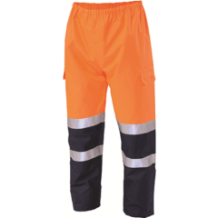 Workhorse WET WEATHER BREATHABLE TROUSER MPA039 Orange/Navy- Size S, M Or L