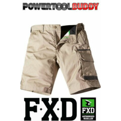 FXD WS-1 Khaki Work Shorts Duratech Workwear 30"-38" BAY5