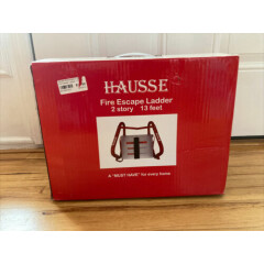 NEW Hausse Retractable 2 Story Fire Escape Ladder 13 Feet / Up to 1000 Pounds