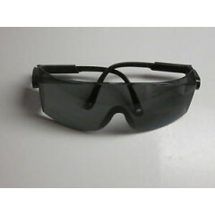  saftey glasses black frame gray lens