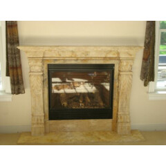 NICE HAND CARVED MARBLE TUSCAN FIREPLACE MANTEL CM1 