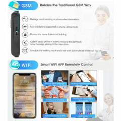 APP Control 4.3 Inch Touch Panel WIFI GSM Wireless Burglar Home Security Alarm