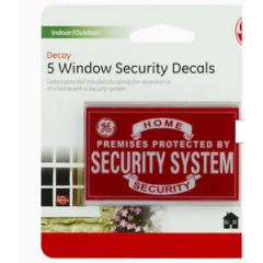 36020 GE 1.8-in x 3-in Window Home Security Sign