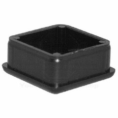 Plastic 1'' O.D. x 15/16'' I.D. Square Tubing Chair Glide Tips