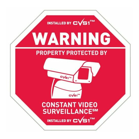 9 Home Security Alarm System Stickers & 2 Security Camera Decals See Store image {2}