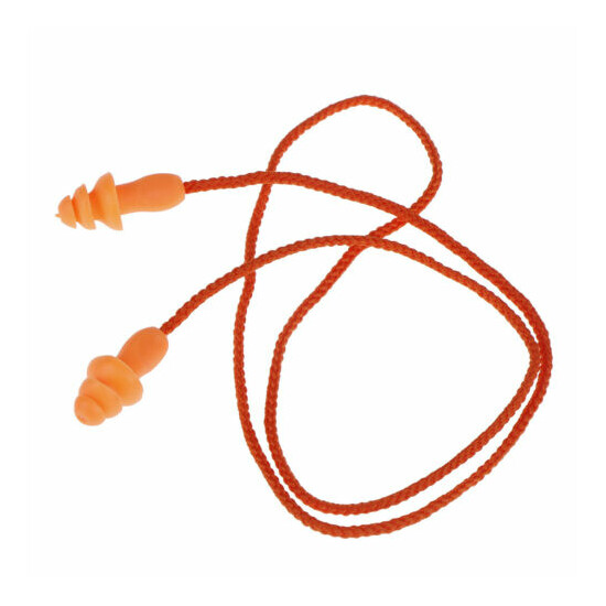 1Pc Soft silicone ear plug reusable hearing protection earplug with cordV6 image {9}