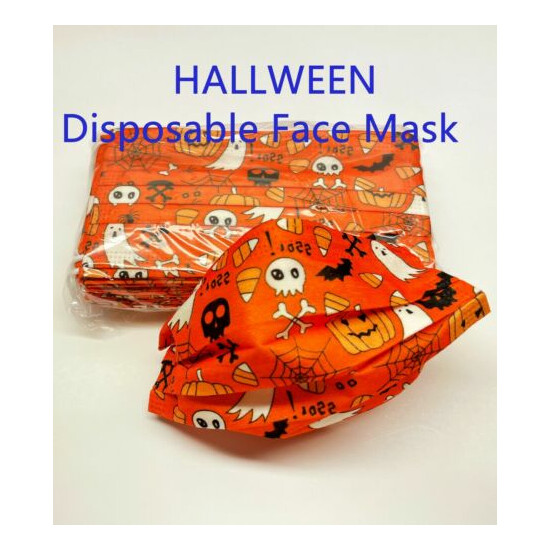50-PCS Halloween Patterns Face Mask Assorted Adult Mouth Cover image {4}
