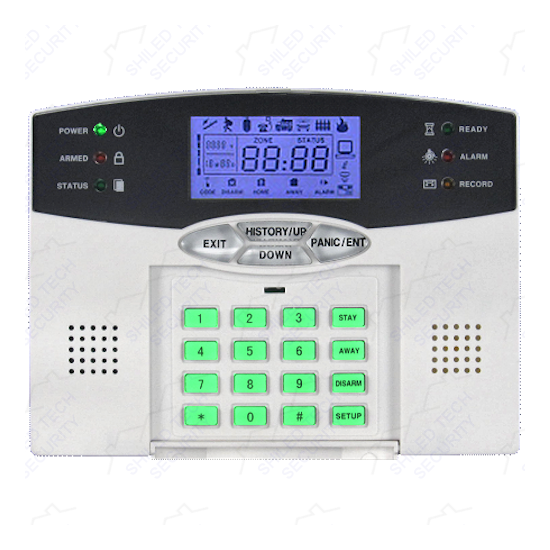 WIRELESS HOME SECURITY SYSTEM LCD BURGLAR HOUSE ALARM VOIP PHONE LINE DIALER FJ image {2}