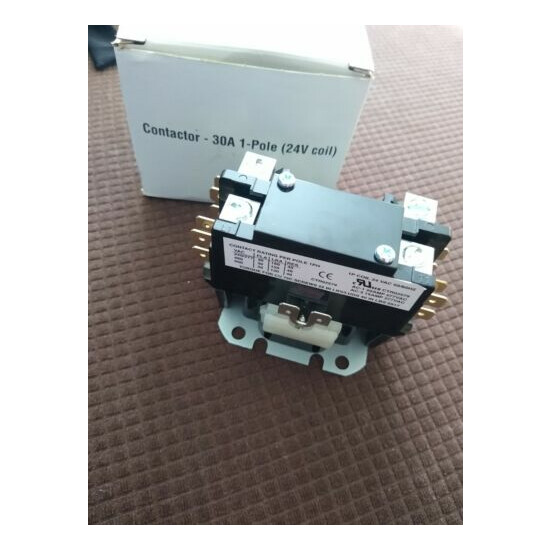 ALLTEC Contactor 1 Pole 30 Amp 24V Coil replacement for traine. NEW image {1}
