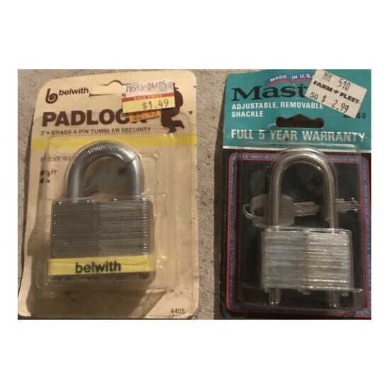Master Lock 510D Padlock with Adjustable Shackle, 1-3/4-inch Vintage NOS image {1}