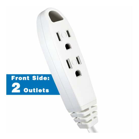100/50/25Ft 3 Outlet Extension Cord UL Listed 16/3 SJTW 3-Wire Grounded 13A 125V image {3}