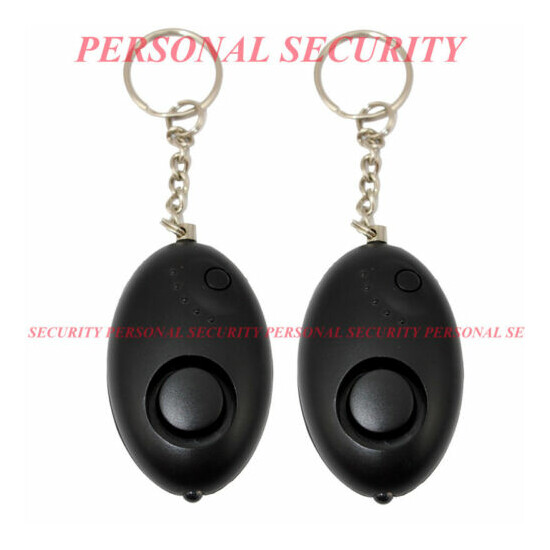 2x PREMIUM PERSONAL SECURITY 120dB LOUD Panic Alarm,Safety Guard Siren LED torch image {1}