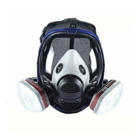 Full/Half Face Gas Mask Respirator Painting Spraying Safety Protection Facepiece image {2}