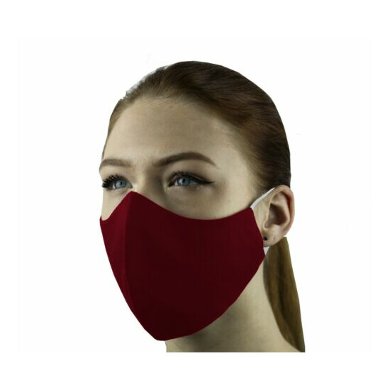 3 Face Masks Set In 3 sizes Triple Layers 100% Cotton Washable Reusable W/Pocket image {37}
